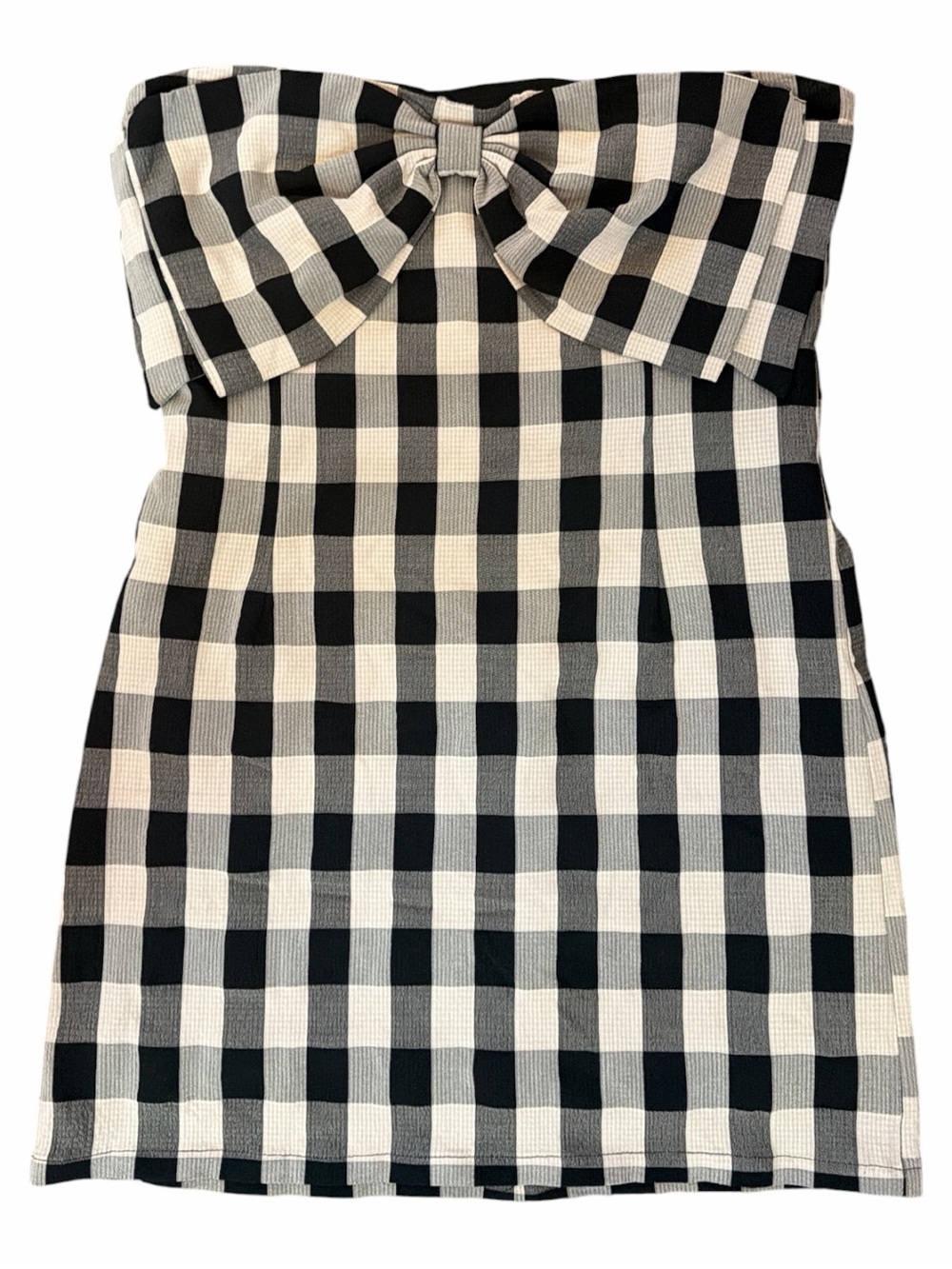 TCEC Back and Cream Strapless Mini Dress Size M